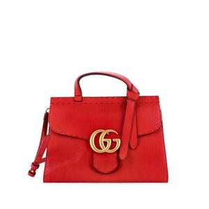 GG Marmont Top Handle Bag Leather Small сатчел