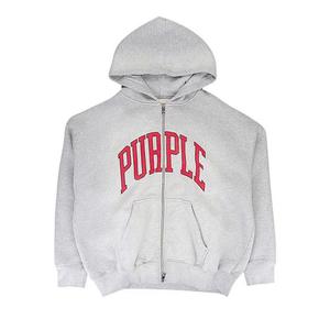 Застегивающиеся кофты PURPLE BRAND Collegiate Zip Up Hoodie 'Black'