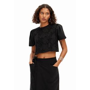 Женская футболка Desigual с полукружевом