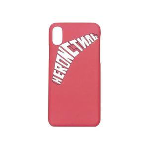 Чехлы и держатели для телефонов Heron Preston Style Logo iPhone XS Cover 'Fuchsia/White'