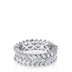 ZIPPER RING - WHITE GOLD
