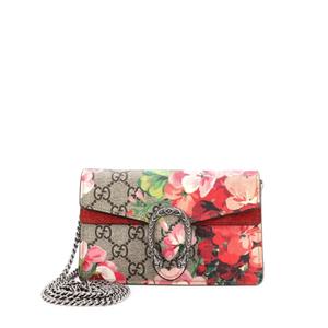 Сумка через плечо Dionysus Bag Blooms Print Super Mini из канваса с узором GG