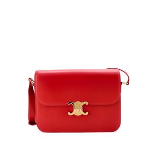 Большая сумка через плечо Triomphe Shoulder Bag Smooth Calfskin