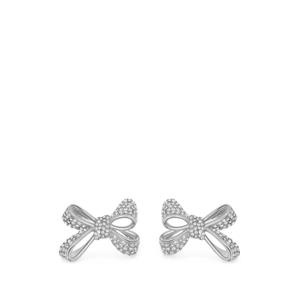 Серьги Bow с кристаллами