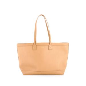 Сумка-тоут Shopping Leather with Check Canvas Interior Medium