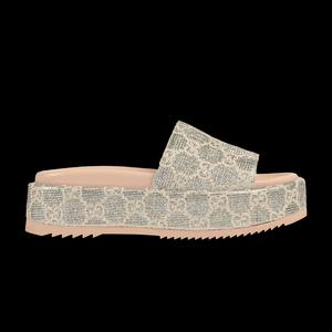 Слайды Gucci Wmns GG Lame Slide Sandal 'Серебряный'