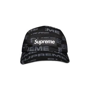 Кепки Supreme Reactive Print Camp Cap «Black»
