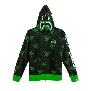 Молнии BAPE x Razer Neon Camo Shark Full Zip Hoodie 'Black/Green'