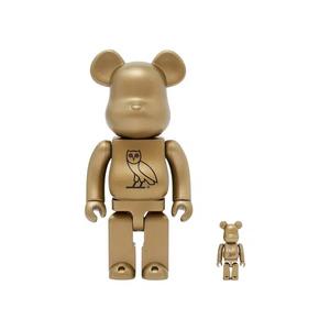 Фигурки BE@RBRICK x OVO 100% и 400% набор «Gold»