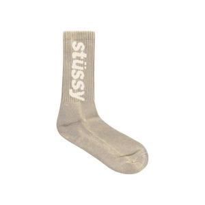 Носки и колготки Stussy Washed Helvetica Crew Sock «Grey»