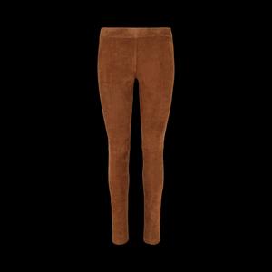 Низ Ferragamo Suede Leggings 'Коричневый'