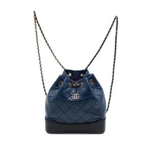 Маленький рюкзак Bicolor Quilted Aged Calfskin Gabrielle (2018 год)