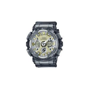 Женские аналого-цифровые часы GMA-S120GS-8A серые скелетонные, ремешок из смолы, спортивные часы для женщин