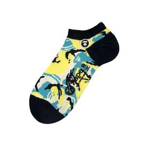 Носки и колготки AAPE Moonface Camo Ankle Socks 'Green/Blue'