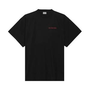 Футболки Balenciaga Oversized T-Shirt «Черный»