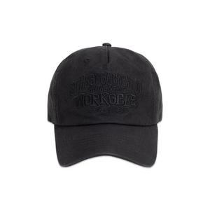 Бейсболки-защелки Stussy Mid-Depth Workgear Waxed Snapback 'Черный'