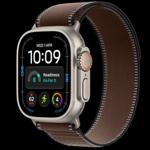 Apple Watch Ultra 4 49 мм, GPS + Cellular, титан, Natural, ремешок Dark Umber Trail Loop