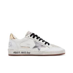 Кроссовки Golden Goose Wmns Ball Star 'White Silver Gold'