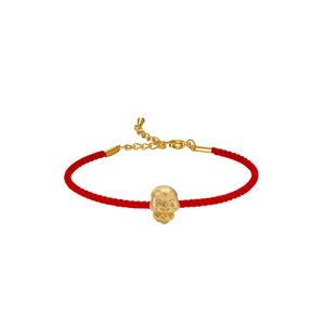 [SPECIAL] LITZ 999 (24K) Золотой зодиакальный змей с браслетом-веревкой EPC1154-B-R (0.25g+/)