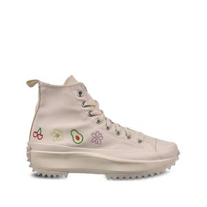 Кеды Run Star Hike Platform Hi Embroidered Fruits & Florals - Beige