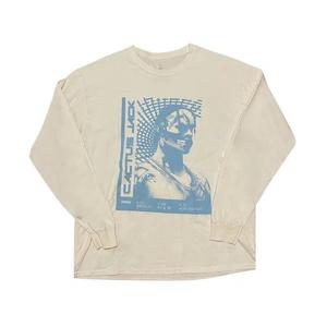 Футболки Cactus Jack by Travis Scott T-3500 Repeat Long-Sleeve T-Shirt 'White'