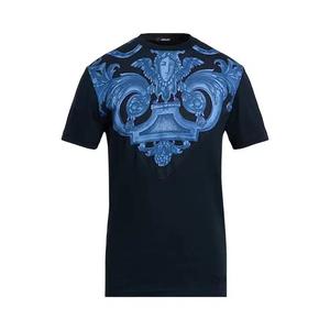 Футболки с коротким рукавом Versace Хлопковая футболка «Синий»