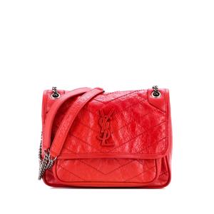 Сумка на плечо Niki Chain Flap Bag Matelasse Chevron Leather Baby