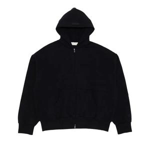 Молнии Fear of God Essentials Classic Full Zip-Up Hoodie 'Jet Black'