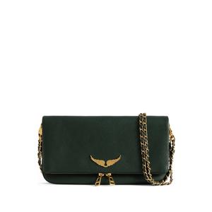 Клатч Rockstud из зернистой кожи