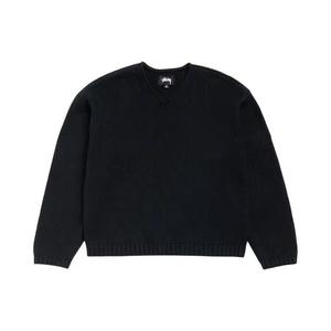 Свитеры Stussy Roll V Neck Sweater 'Черный'