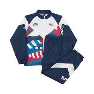 Трековые куртки Nike SB x Parra USA Federation Kit Трековый костюм для скейтбординга 'Brave Blue/Белый'