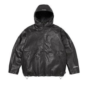 Кожаные куртки Supreme GORE-TEX Ostrich Embossed Leather Jacket 'Black'