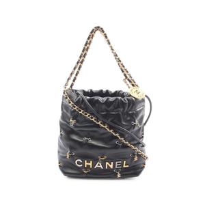 Мини Chanel 22 цепная сумка из телячьей кожи через плечо
