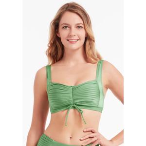 Топ-бикини Riviera Seaweed Plus Cup с плиссированным квадратным вырезом