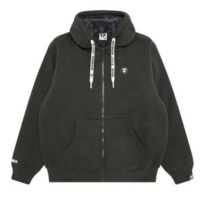 Худи на молнии AAPE Now Moonface Zip-Up Hoodie 'Серый'