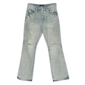 Джинсы bootcut P026 с прорезями