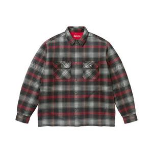 Фланелевые рубашки Supreme Quilted Lined Flannel Snap Shirt 'Черный'