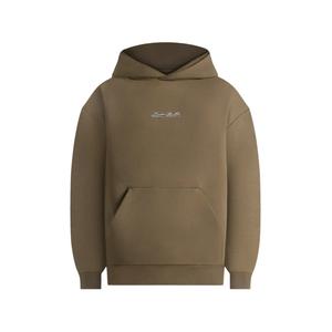Худи JS001 in olive Signature свободного кроя