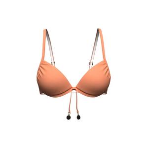 Бикини-топ Core Solid Deep Peach с защипами и завязками