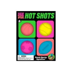 Игрушки и наборы для игр NeeDoh Schylling Teenie Hot Shots Squishy Fidget Toy Set Of 4 'Orange/Green/Pink/Blue'