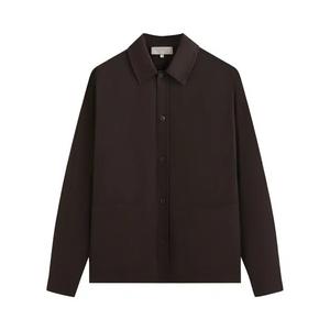 Овершерты Kith Silk Cotton Long-Sleeve Boxy Collar Overshirt 'Incognito'