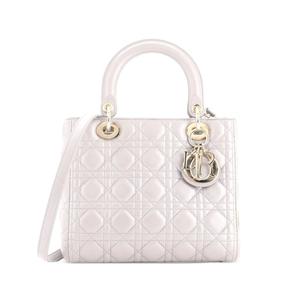 Стеганая сумка-сэтчел Lady Dior Bag Cannage среднего размера
