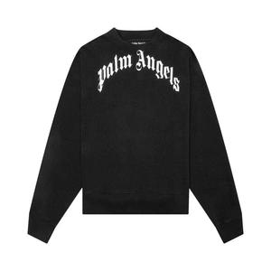 Свитера Palm Angels Curved Logo Crew 'Black/White'