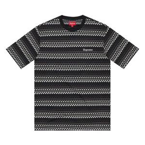 Футболка с коротким рукавом Supreme Hearts Jacquard Short-Sleeve Top 'Черный'