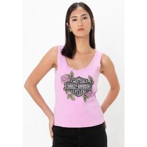 Топ Harley-Davidson® Rose & Thorn Bling Lace Trim
