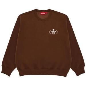 Круглые воротники Supreme Crest Crewneck «Коричневый»