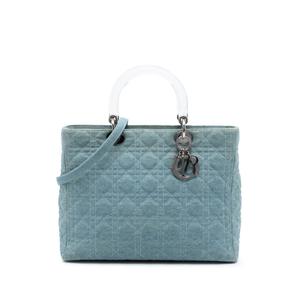 Большая сумка-сэтчел Cannage Acrylic Handles Lady Dior (1999 год)