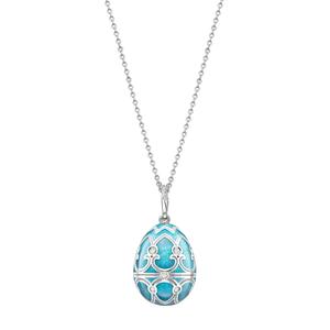 Колье Heritage Snowflake Surprise Locket из белого золота с бриллиантами