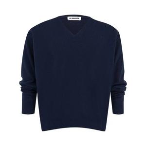 Свитера Jil Sander Ls V Neck Jumper 'Prussian Blue'