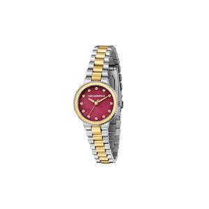 【2 года гарантии】KARL LAGERFELD Kaiser Collection 28mm Женские красные кварцевые часы R0553104512
